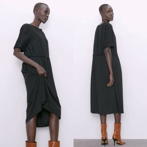Zara Black Midi Dress